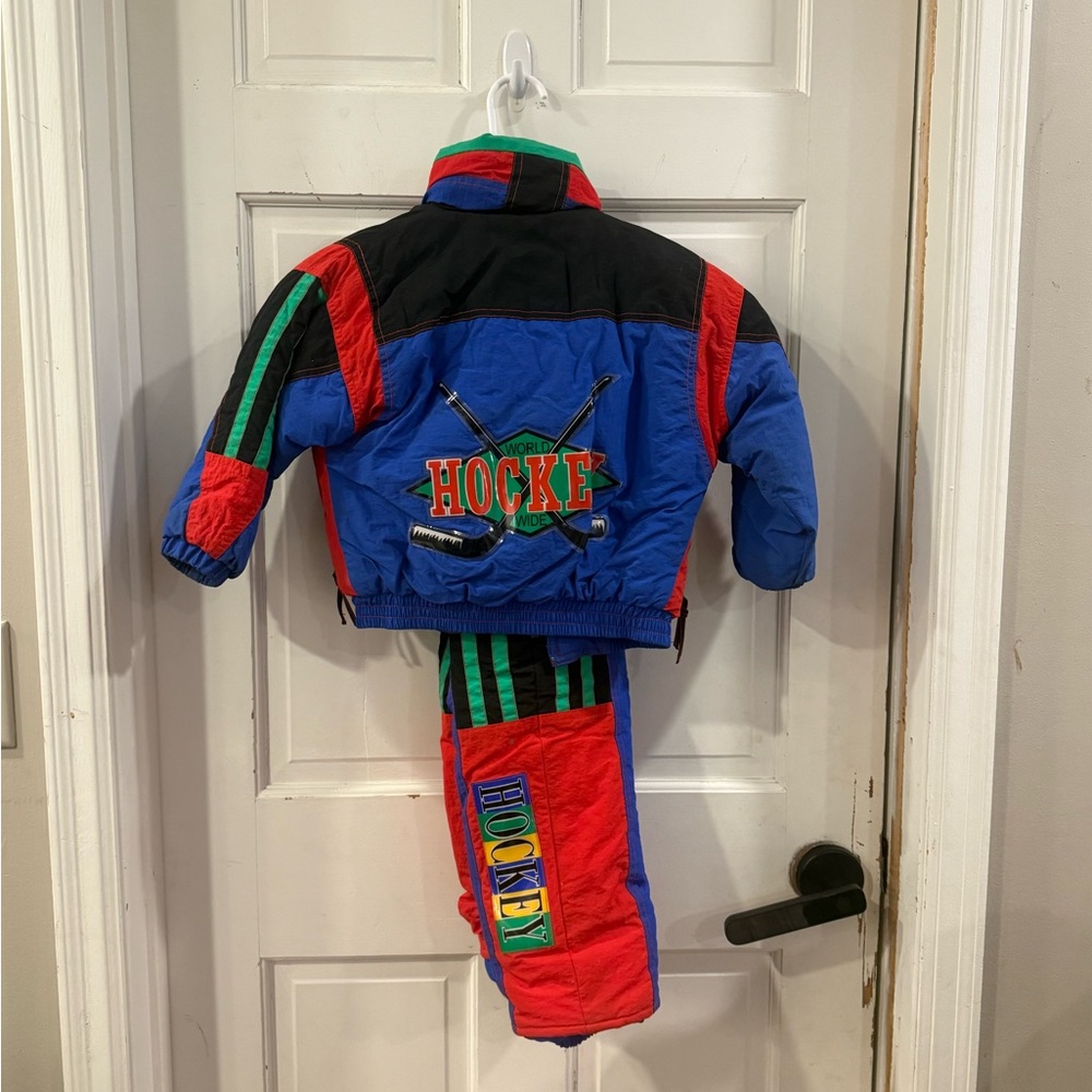 RARE Kids Vintage Hockey Snowsuit